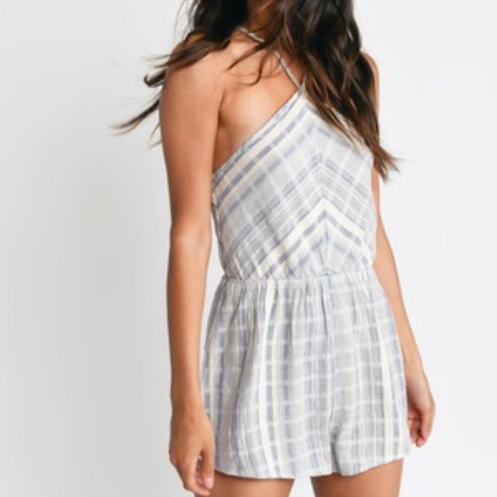 TOBI Limits Stripe Romper